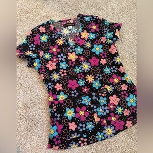 Koi basics scrub top xxs